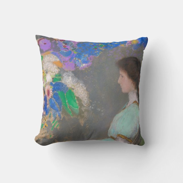 Portrait of Violette Heymann, Redon Cushion (Front)