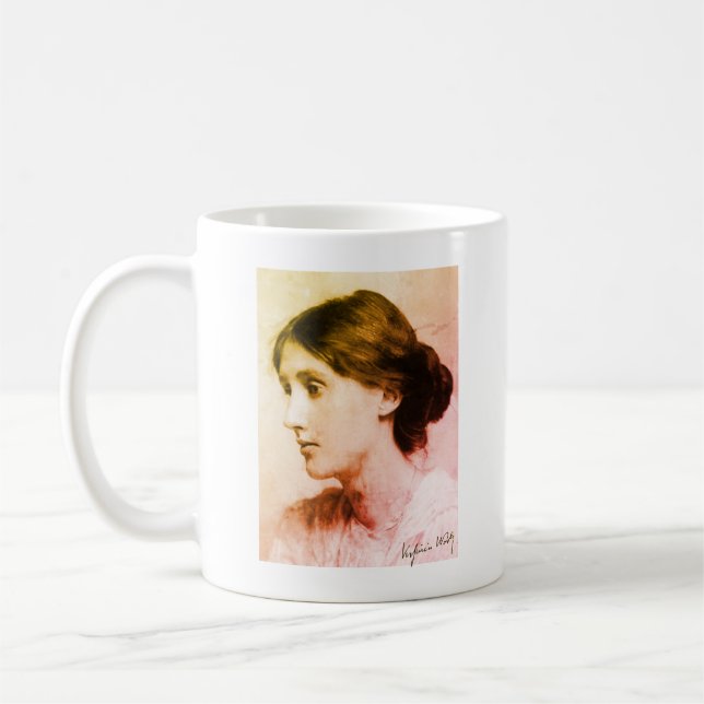 Portrait of Virginia Woolf (1902) Coffee Mug (Left)