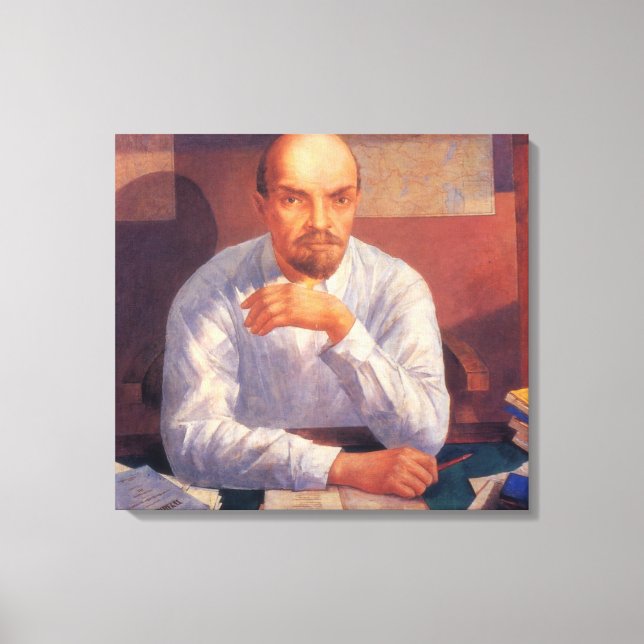 Portrait of Vladimir Lenin (Leader of the USSR) Canvas Print (Front)
