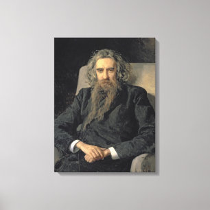 Portrait of Vladimir Sergeyevich Solovyov , 1895 Canvas Print