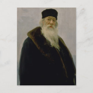 Portrait of Vladimir Vasil'evich Stasov 1900 Postcard