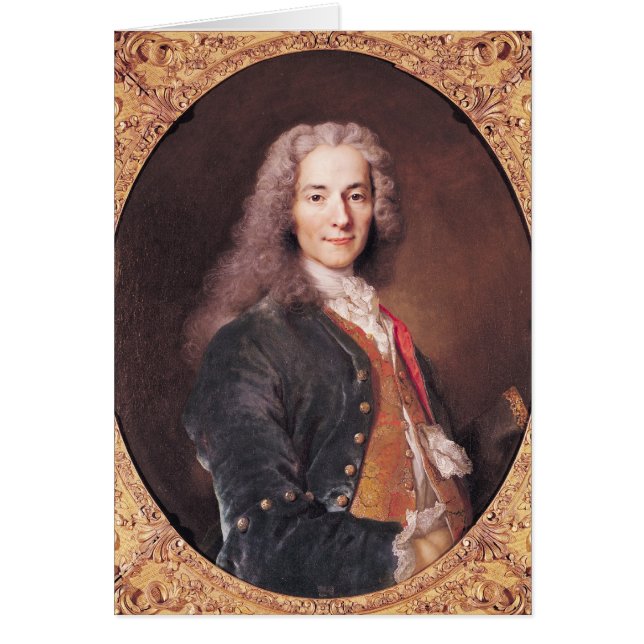 Portrait of Voltaire  aged 23, 1728 (Front)