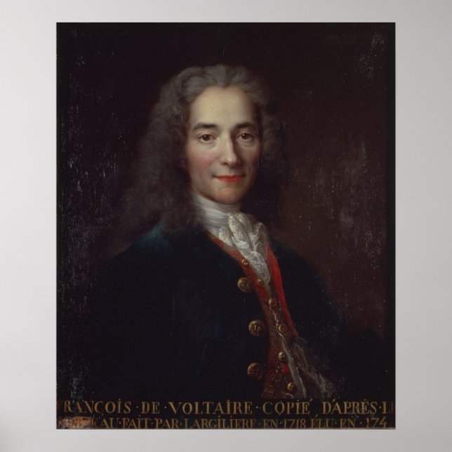 Portrait of Voltaire Poster (Front)