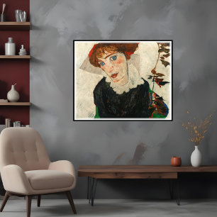 Portrait of Wally Neuzil, Egon Schiele  Poster