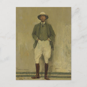 Portrait of Walter B. Harris Sir John Lavery Postcard