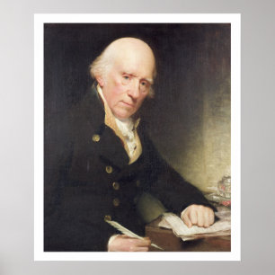 Portrait of Warren Hastings (1732-1818) at his Des Poster