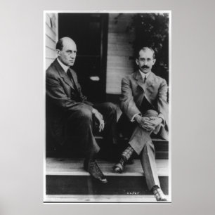 Portrait of Wilbur Wright and Orville Wright Poster