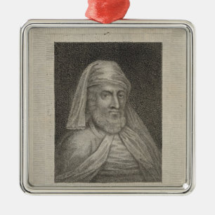 Portrait of William Caxton and his Printer's Metal Tree Decoration