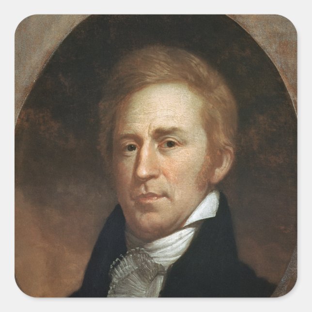 Portrait of William Clark, c.1807 Square Sticker (Front)