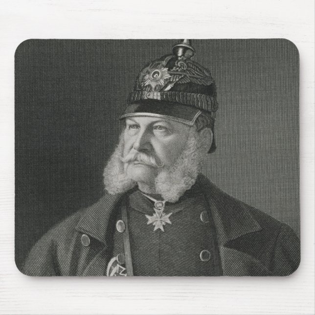 Portrait of William I  King of Prussia Mouse Mat (Front)