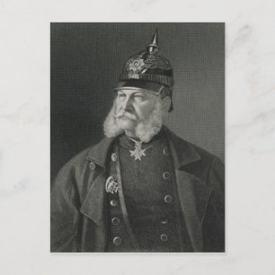 Portrait of William I King of Prussia Postcard