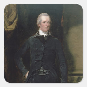 Portrait of William Pitt the Younger Square Sticker