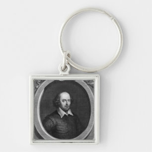 Portrait of William Shakespeare 1719 Key Ring