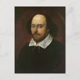 Portrait of William Shakespeare  c.1610 Postcard