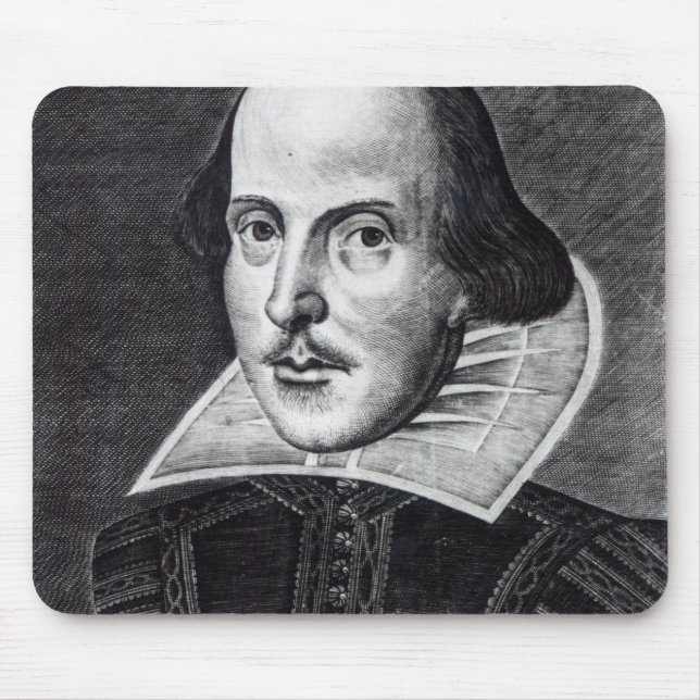 Portrait of William Shakespeare Mouse Mat (Front)
