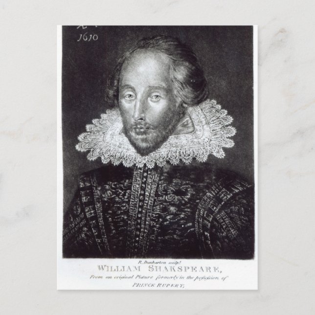 Portrait of William Shakespeare Postcard (Front)