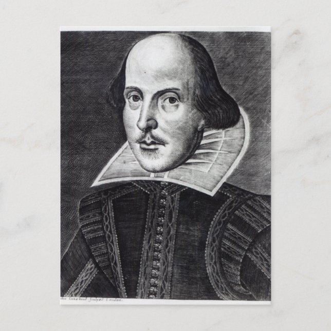 Portrait of William Shakespeare Postcard (Front)