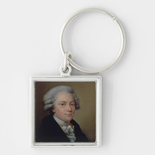 Portrait of Wolfgang Amadeus Mozart Key Ring (Front)