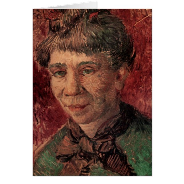 Portrait of Woman Madame Tanguy, Vincent van Gogh (Front)