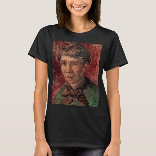 Portrait of Woman Madame Tanguy, Vincent van Gogh T-Shirt (Front)
