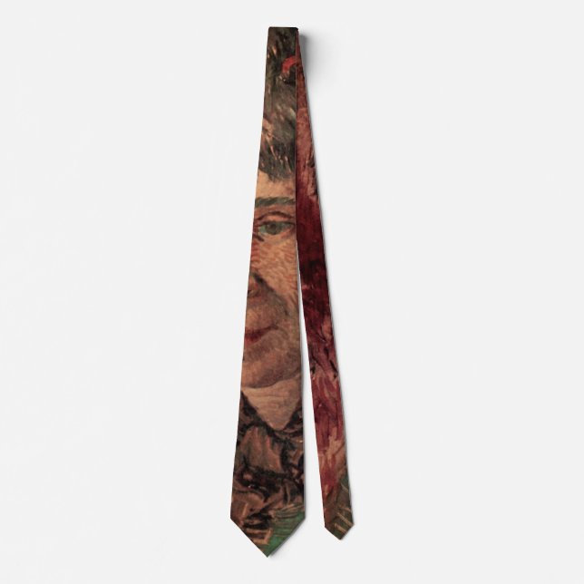 Portrait of Woman Madame Tanguy, Vincent van Gogh Tie (Front)