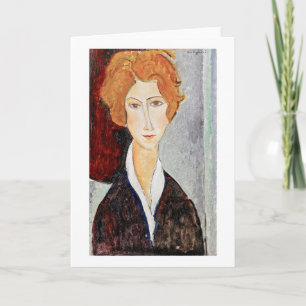 Portrait of Woman, Modigliani Card