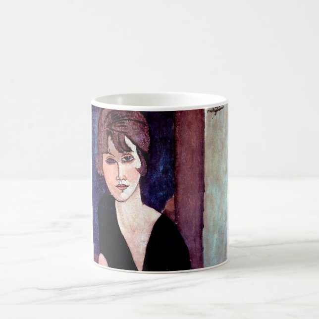 Portrait of Woman, Modigliani Coffee Mug (Center)