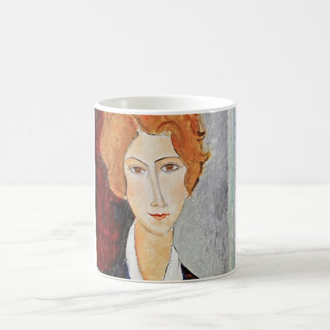 Portrait of Woman, Modigliani Coffee Mug (Center)