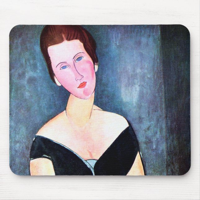 Portrait of Woman, Modigliani Mouse Mat (Front)