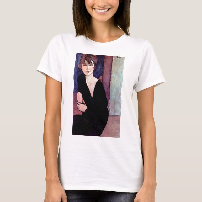 Portrait of Woman, Modigliani T-Shirt (Front)