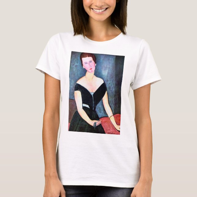 Portrait of Woman, Modigliani T-Shirt (Front)