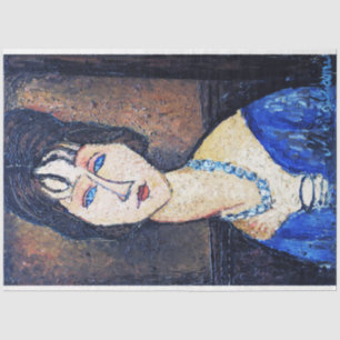 Portrait of Woman, Modigliani Tissue Paper