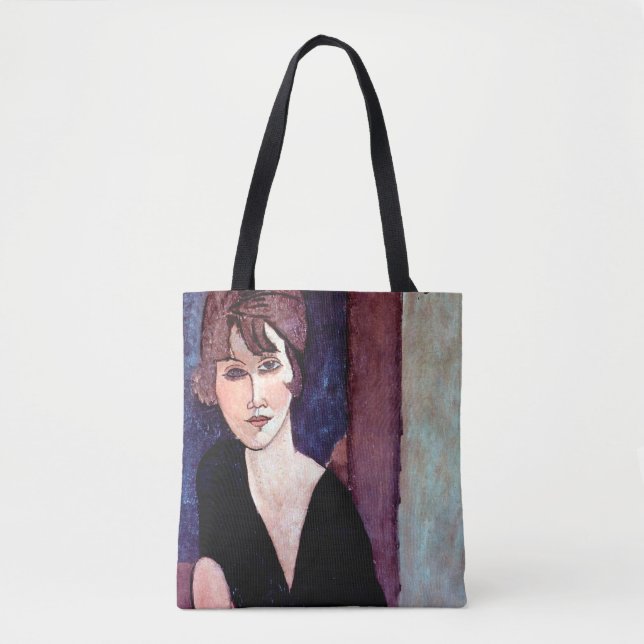 Portrait of Woman, Modigliani Tote Bag (Front)