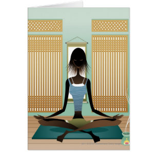 Portrait of young woman doing yoga