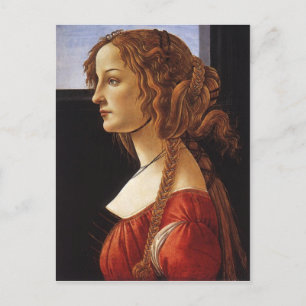 Portrait of Young Woman postcard