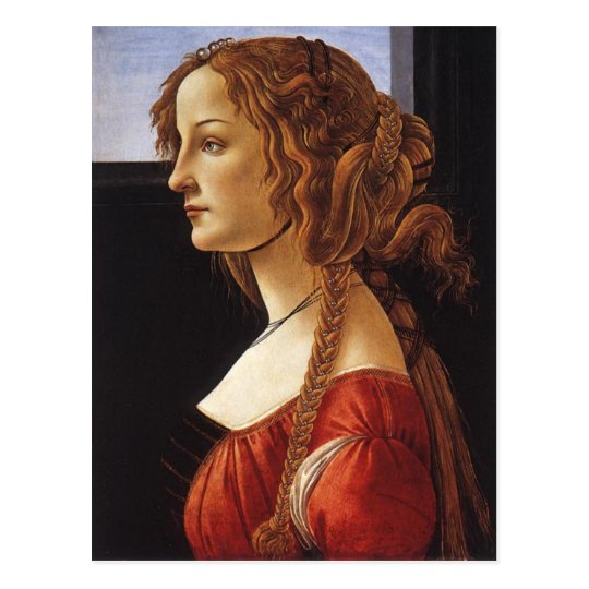 Portrait of Young Woman postcard