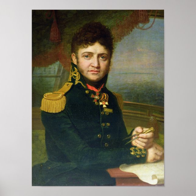 Portrait of Yuri F. Lisyansky, 1810 Poster (Front)