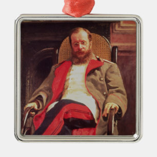 Portrait of Zesar Kjui , 1890 Metal Tree Decoration