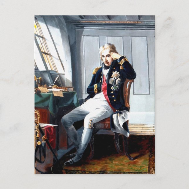 Portrait Painting Lord Nelson Postcard (Front)