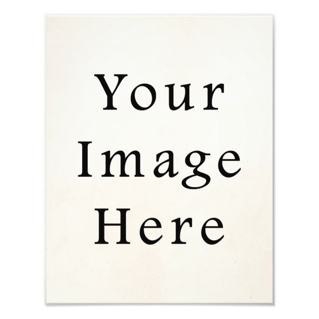 Portrait Photo Print Personalised Poster Paper (Front)