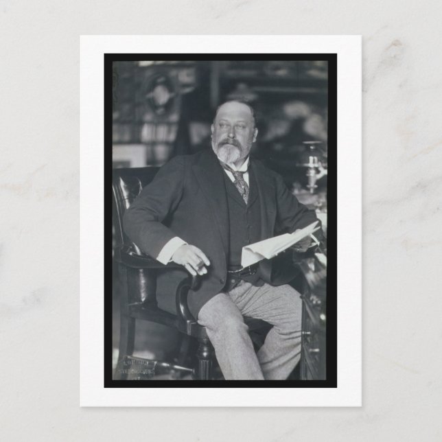 Portrait photograph of Edward VII (1841-1910) (b/w Postcard (Front)