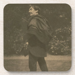 Portrait photograph of James Abbott McNeill Whistl Coaster