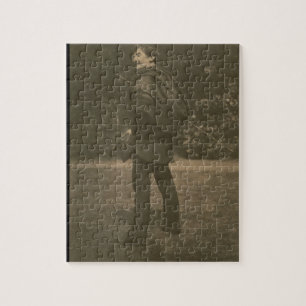 Portrait photograph of James Abbott McNeill Whistl Jigsaw Puzzle