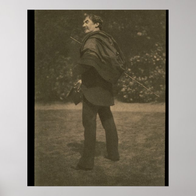 Portrait photograph of James Abbott McNeill Whistl Poster (Front)