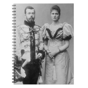Portrait photograph of Tsar Nicholas II (1868-1918 Notebook