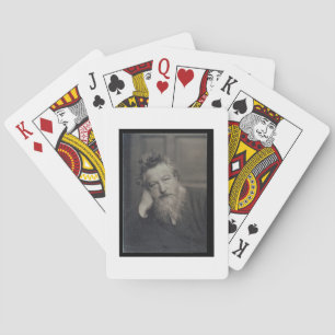 Portrait photograph of William Morris (1834-96) by Playing Cards
