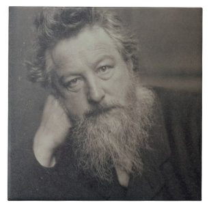 Portrait photograph of William Morris (1834-96) by Tile
