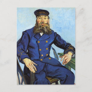 Portrait Postman Joseph Roulin Van Gogh Fine Art Postcard