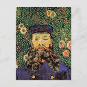 Portrait Postman Joseph Roulin Van Gogh Fine Art Postcard