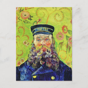 Portrait Postman Joseph Roulin Vincent van Gogh Postcard